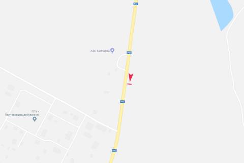 Билборд B в Опошне, 3х6  виїзд у місто у бік п.Диканька (АЗС ТАТ Нафта) схема