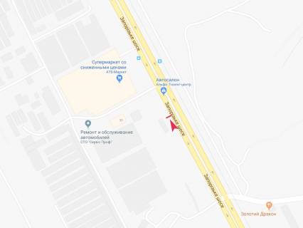 Билборд B в Днепр (Днепропетровск), 3x6  Запорізьке шосе, ж/м Тополя -1, СТО "DRIVE" схема