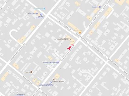 Бэклайт A в Днепр (Днепропетровск), 2.34x3.14  Січових Стрільців (колиш. Артема) вул., 36, перед перехрестям з Бородинською вул. схема
