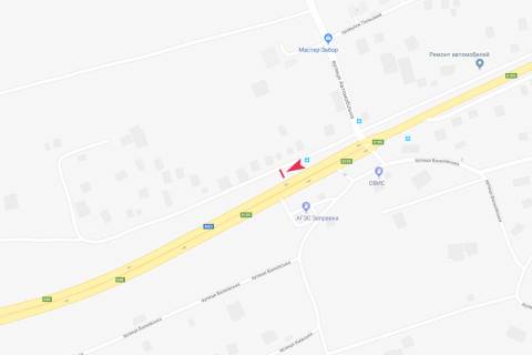 Билборд A в Песочине остановка Песочин, ул. Полтавский шлях, 51 схема