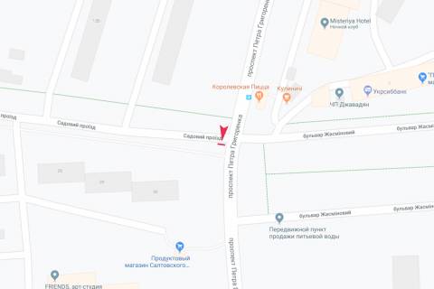 Призматрон, Призма A у Запоріжжі Петра Григоренка пр-т - Садовый пр-зд, 30, из центра - 186172 схема