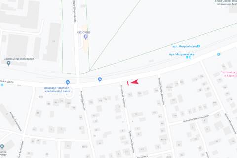 Билборд B в Запорожье Салтовское шоссе, 160, в центр схема