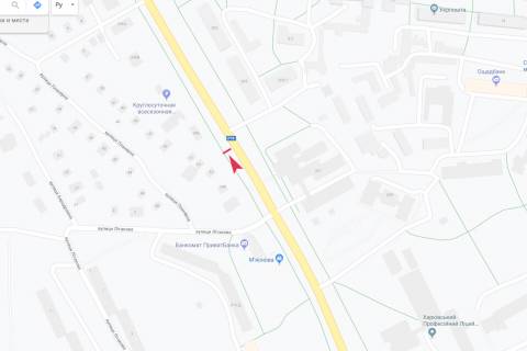 Билборд B в Запорожье Гагарина пр-т - Планерная ул., 53, в центр схема