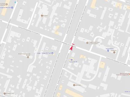 Scrolller, Scroll A in Dnipro (Dnipropetrovsk), 2.34x3.14  Володимира Антоновича (Свердлова) вул. - В’ячеслава Чорновола (Юрія Савченка) вул. - 617392 scheme
