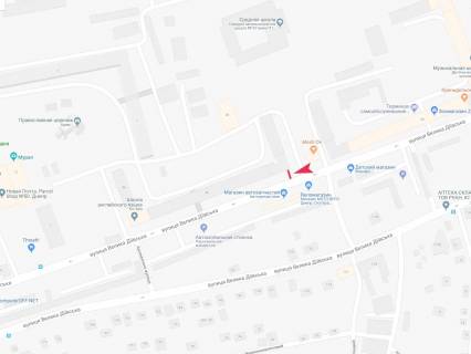 Білборд, Бігборд (Борд)  A у Дніпро (Дніпропетровськ), 3x6  Велика Діївська (Братів Трофімових) вул., 45 схема