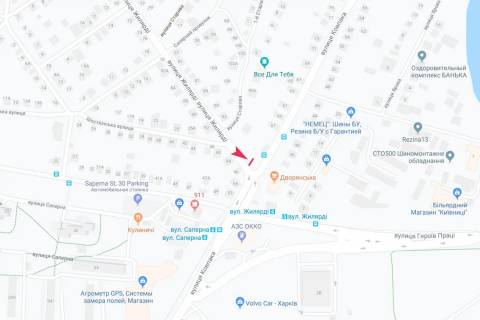 Видеоборд B в Харькове, 6x3  Архітектора Гінзбурга (Жилярді) вул. - Максима Рильського (Сидора Ковпака)  вул., з центру (дорога на Салтівку, к  ТРЦ "Дафі") - 482849 схема
