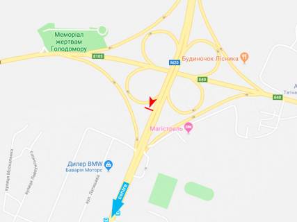 Билборд A в Днепр (Днепропетровск), 3х6  Академіка Курчатова пр-т - Лозовеньківський пр-т (2) схема