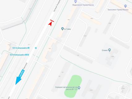Билборд A в Харькове, 3х6  Академіка Павлова вул., 148, з центру схема