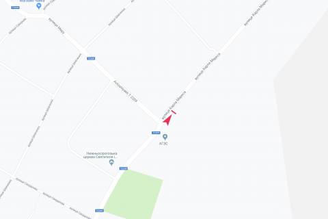 Билборд A в Нижних Серогозах, 3х6  вул Маркса схема
