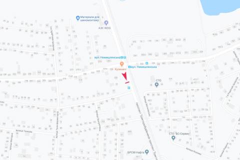 Билборд A в Харькове, 1,24х1,84  Тракторобудівників - Могилівська, 23 (зупинка Немишлянська), в центр схема