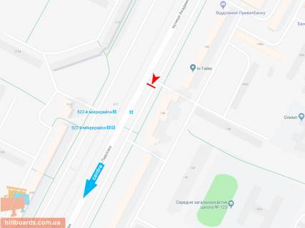 Призма B в Запорожье Івана Сошенка (Академіка Павлова) ул., 144, в центр (ост. 522 мкр) - 165568 схема