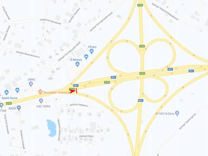 Билборд A в Харькове, 3х6  Полтавський шлях вул. - Окружна вул., в центр схема