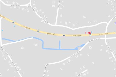 Билборд A в Днепр (Днепропетровск), 3x6  Полтавське шосе, парковка схема
