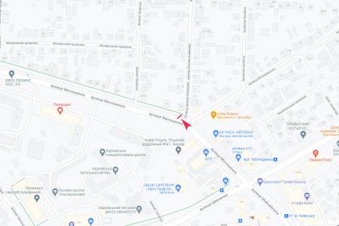Білборд, Бігборд (Борд)  A у Харкові, 3х6  Матюшенка вул. - Шолом-Алейхема вул., 1 схема