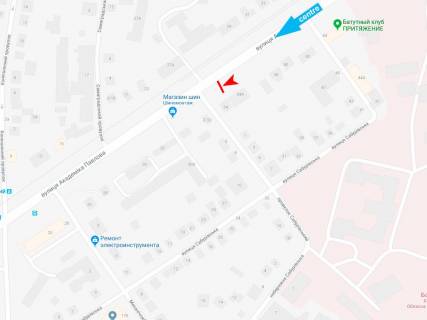 Билборд B в Харькове, 3х6  Академіка Павлова вул., 36, в центр (15-а лікарня) схема