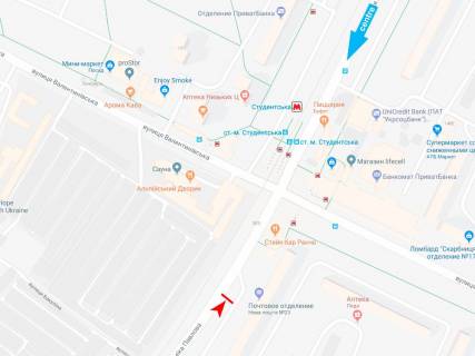 Призма A в Харькове, 3х6  Академіка Павлова вул., 134/16, з центру (ст.м.Студентська) - 471280 схема
