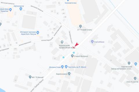 Билборд A в Харькове, 3х6  просп. Любові Малої (Постишева), 30 - Григорівське шосе (Комсомольське шосе), з центру схема