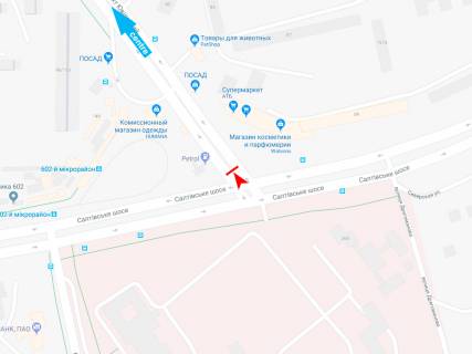 Призма A в Харькове, 3х6  просп. Ювілейний (П'ятдесятиріччя ВЛКСМ )- Салтівське шосе, в центр - 472013 схема
