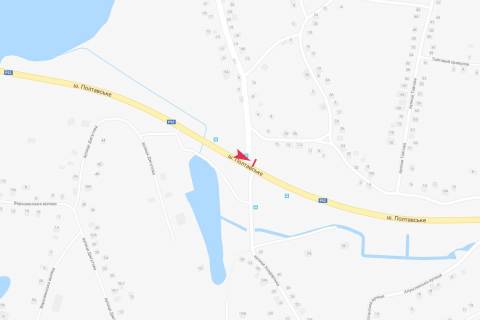 Билборд B в Днепр (Днепропетровск), 3x6  Полтавське шосе, пішохідний перехід схема