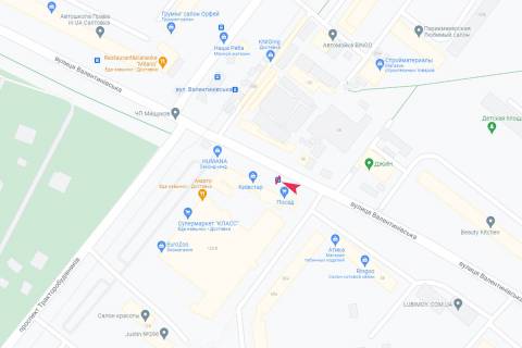 Білборд, Бігборд (Борд)  B у Харкові, 1,24х1,84  Валентинівська вул., 38-Б схема