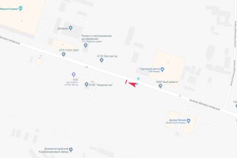 Білборд, Бігборд (Борд)  B у Дніпро (Дніпропетровськ), 3x6  Дніпросталівська (Винокурова) вул., 11 схема