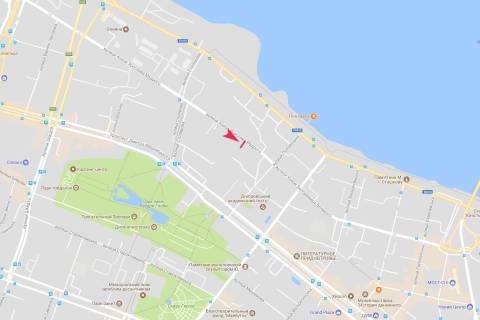 Бэклайт A в Днепр (Днепропетровск), 2.3x3.14  Князя Ярослава Мудрого (Ленінградська) ст., 11 (через дорогу вид будинку 20) схема