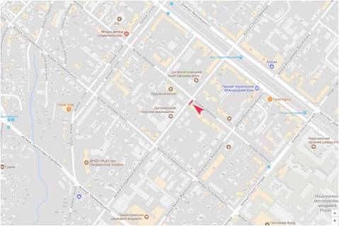 Бэклайт B в Днепр (Днепропетровск), 2.3x3.14  Шевченка – Володимира Моссаковського (Клари Цеткін) ст., 1 схема