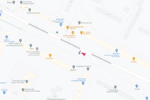 Ситилайт B в Харькове, 1,24х1,84  Валентинівська вул., 22 схема