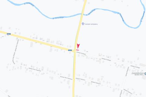 Билборд B в Ладыжине, 3х6  виїзд із міста (на перехресті) схема