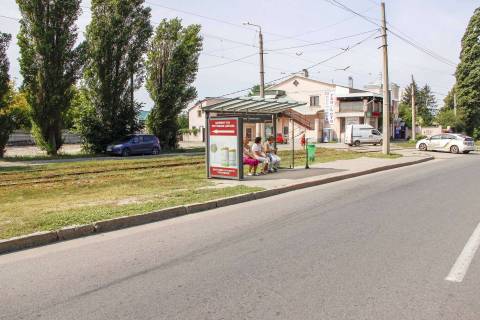 Билборд B в Харькове, 1,24х1,84  Клочківська вул. -  провулок Очаківський (зупинка вул. Вавилова) фото 1