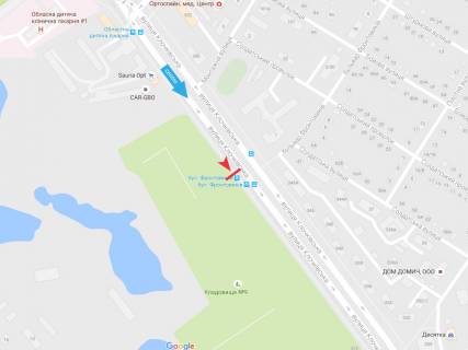 Билборд A в Харькове, 1,24х1,84  Клочківська вул. - бул. Фронтовиків,  (зупинка бул. Фронтовиків) схема