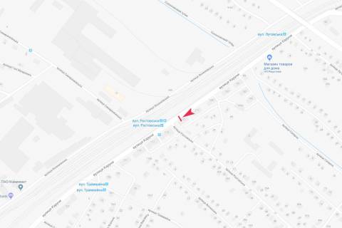 Билборд B в Днепр (Днепропетровск), 3x6  Каруни вул., 113 схема