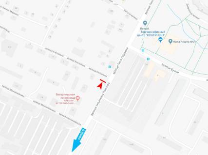 Билборд B в Днепр (Днепропетровск), 3х6  Академіка Павлова вул. - Костьольна вул., 1, з центру схема