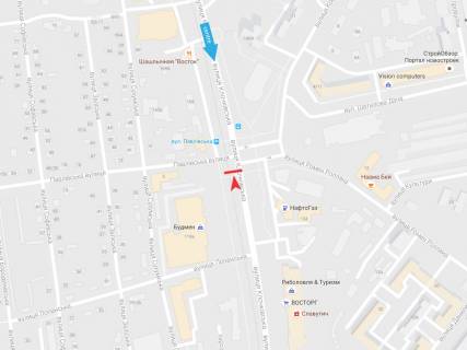 Билборд A в Харькове, 1,24х1,84  Клочківська вул. - Павлівська вул. (зупинка вул. Павлівська) схема