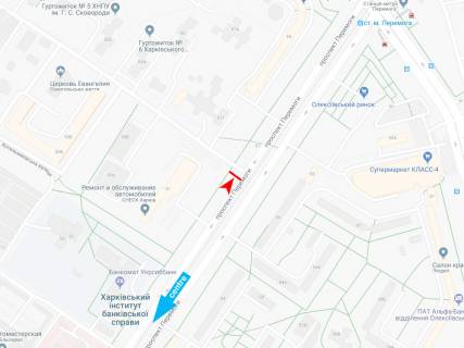 Билборд B в Днепр (Днепропетровск), 3х6  Перемоги пр-т, 55-Е, з центру схема