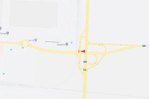 Билборд A в Белой Церкви, 3х6  в'їзд у місто з боку Києва, шляхопровід схема