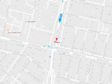 Призма B в Харькове, 3х6  просп. Льва Ландау (50-річчя СРСР) 126 + Салтівське шосе, з центру - 472024 схема