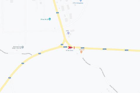 Билборд A в Вапнярке, 3х6  виїзд із міста схема