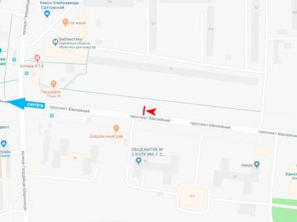 Билборд A в Харькове, 3х6  просп. Ювілейний (П'ятдесятиріччя ВЛКСМ ) 51 (1), в центр (Шашличний рай) схема