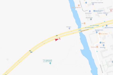 Билборд A в Днепр (Днепропетровск), 3x6  Донецьке шосе (напроти будинку 162) (1) схема