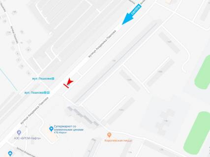 Билборд B в Днепр (Днепропетровск), 3х6  Академіка Павлова вул., 132 (1), в центр (зуп. Пєшкова) схема