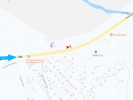 Билборд B в Харькове, 3х6  Полтавський шлях вул. (навпроти Бориспільський (Тюменський) пров., 10), в центр схема
