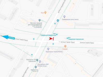Призма B в Харькове, 3х6  Нескорених вул. (колиш. Героїв Праці вул.). - Гвардійців-Широнінців вул., 50/29, з центру - 471437 схема