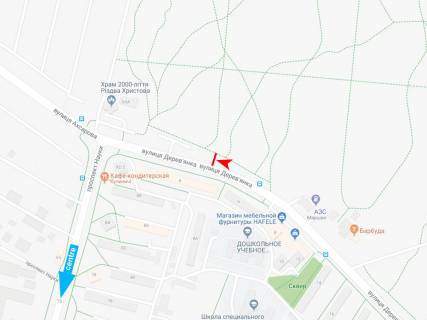 Призма A в Днепр (Днепропетровск), 3х6  Василя Дерев'янка вул. (Колиш. Пров. Залізничний). (навпроти б. № 4), з центру - 416808 схема
