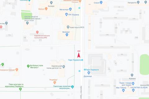 Призма B в Днепр (Днепропетровск), 3х6  Тракторобудівників пр-т, 55, з центру - 374246 схема