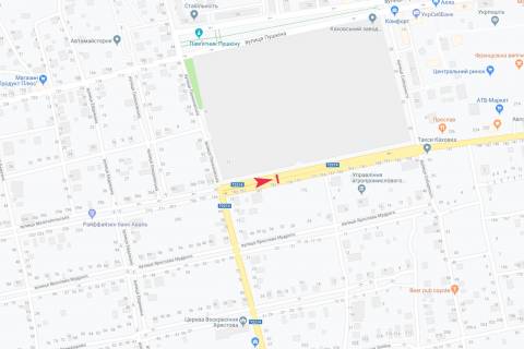 Билборд B в Любимовке, 3х6  вул Мелитопольская схема