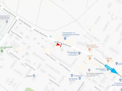 Билборд A в Днепр (Днепропетровск), 3х6  Василя Дерев'янка вул. (Колиш. Пров. Залізничний)., 38, в центр схема