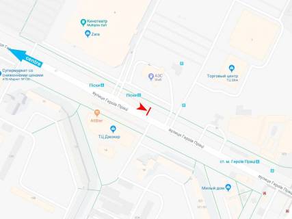 Призма B в Харькове, 3х6  Нескорених (Героїв Праці) вул., 9-Б, з центру (VIP) (Дафі) - 471425 схема