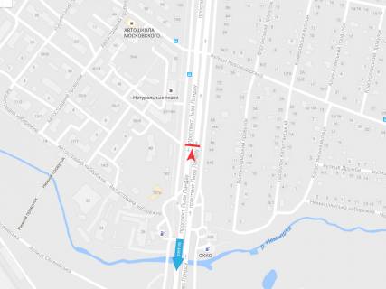 Видеоборд A в Харькове, 6x3  просп. Льва Ландау (50-річчя СРСР), 64-а, в центр - 497074 схема