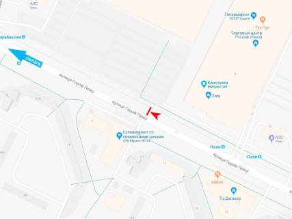 Призма A в Днепр (Днепропетровск), 3х6  Героїв Праці вул., 7 (3), в центр (VIP) (Караван) - 373504 схема
